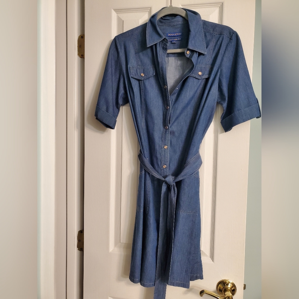 Pendleton VINTAGE FIT DOWNTOWN DENIM DRESS  Size Large
